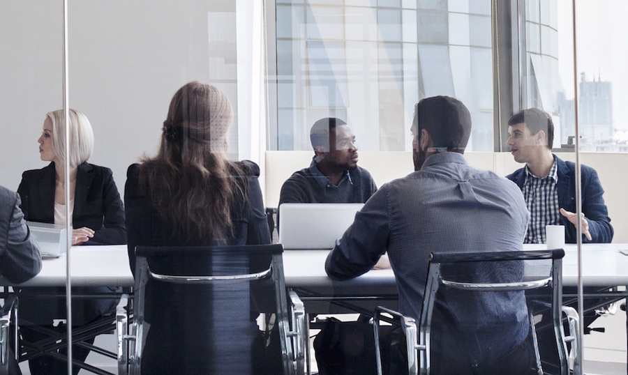 professionals collaborating on a project